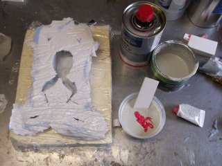 moulage grenouille, en photo