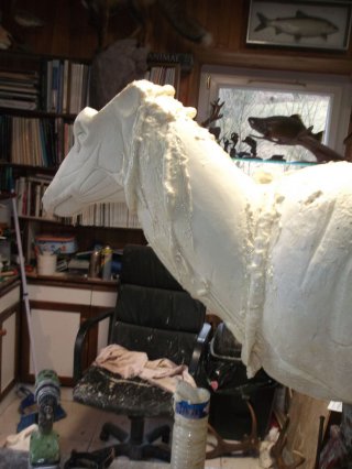 sculpture cerf